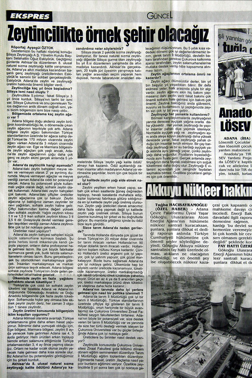 Zeytincilikte Örnek Şehir Olcağız